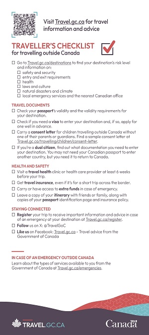 Traveller's Checklist